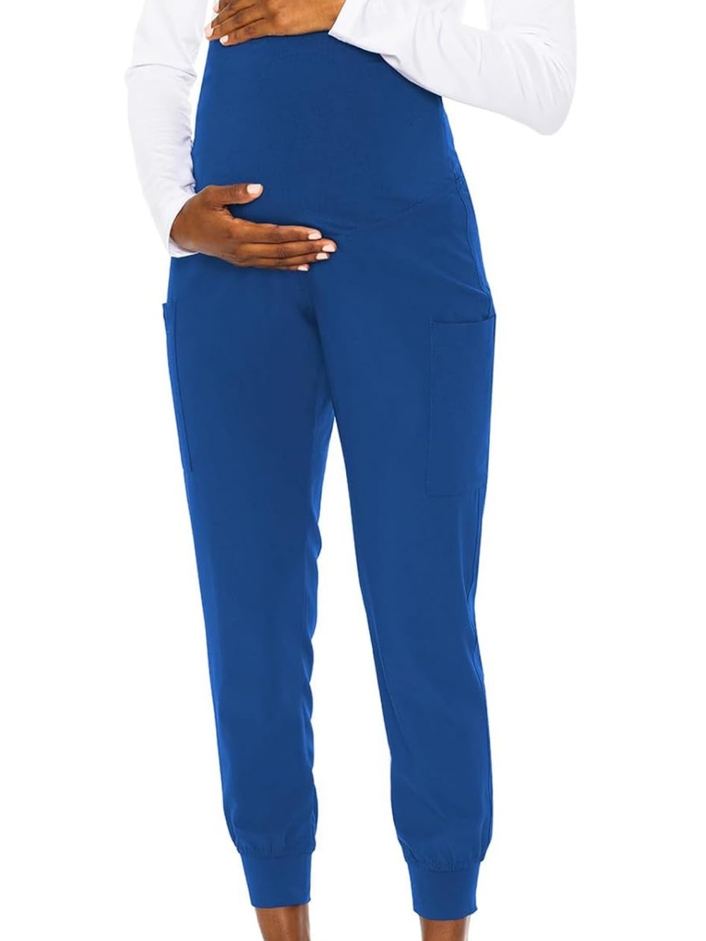 Maternity Jogger Scrub Pants in Royal Blue